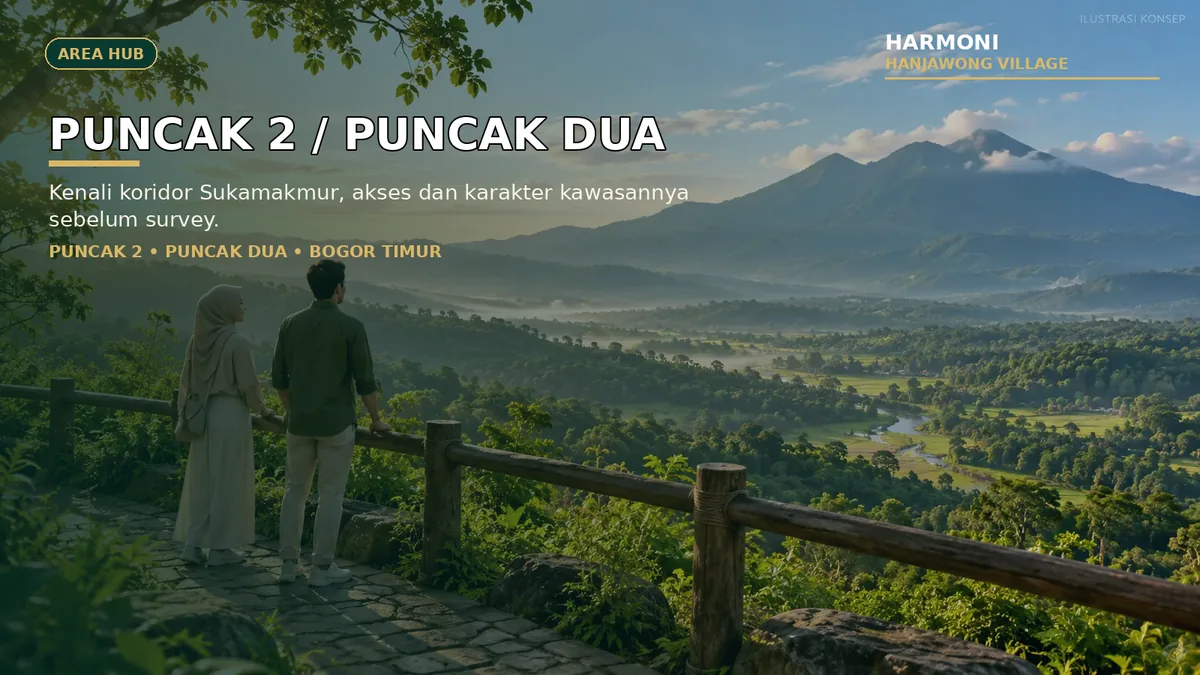 Visual kawasan Puncak 2 atau Puncak Dua Bogor